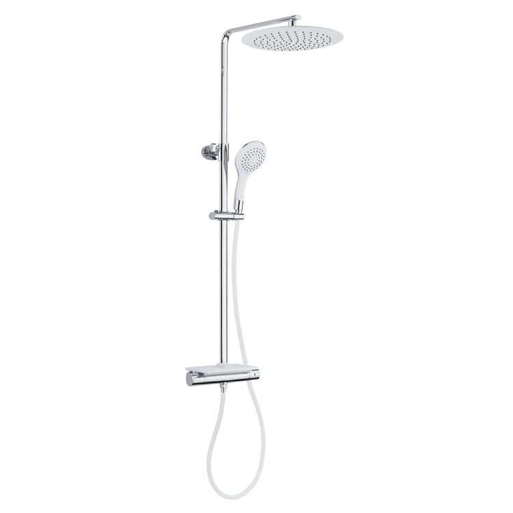 EiSl EiSl -Kopf -Dusche Set mit Thermostat Tap Grande Vita Chrom White