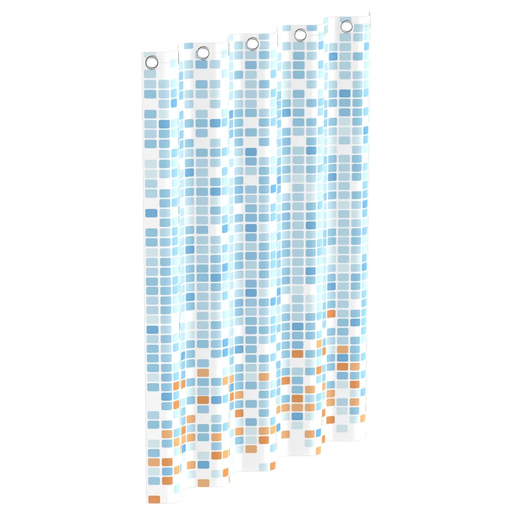 EiSl Eisl Duschvorhang mit Mosaic 200x180x0,2 cm blau und orange