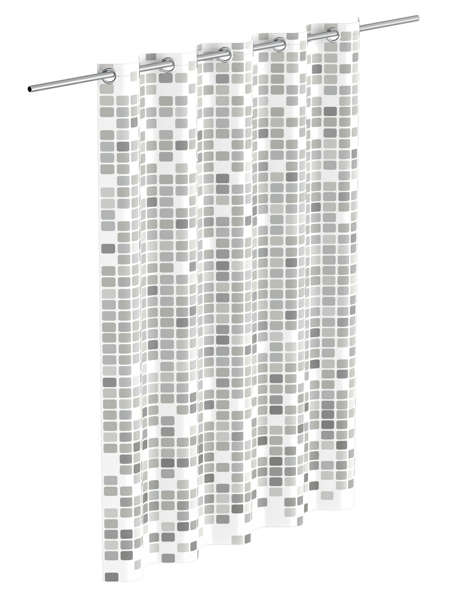 EiSl Eisl Duschvorhang mit Mosaic 200x180x0,2 cm Grau