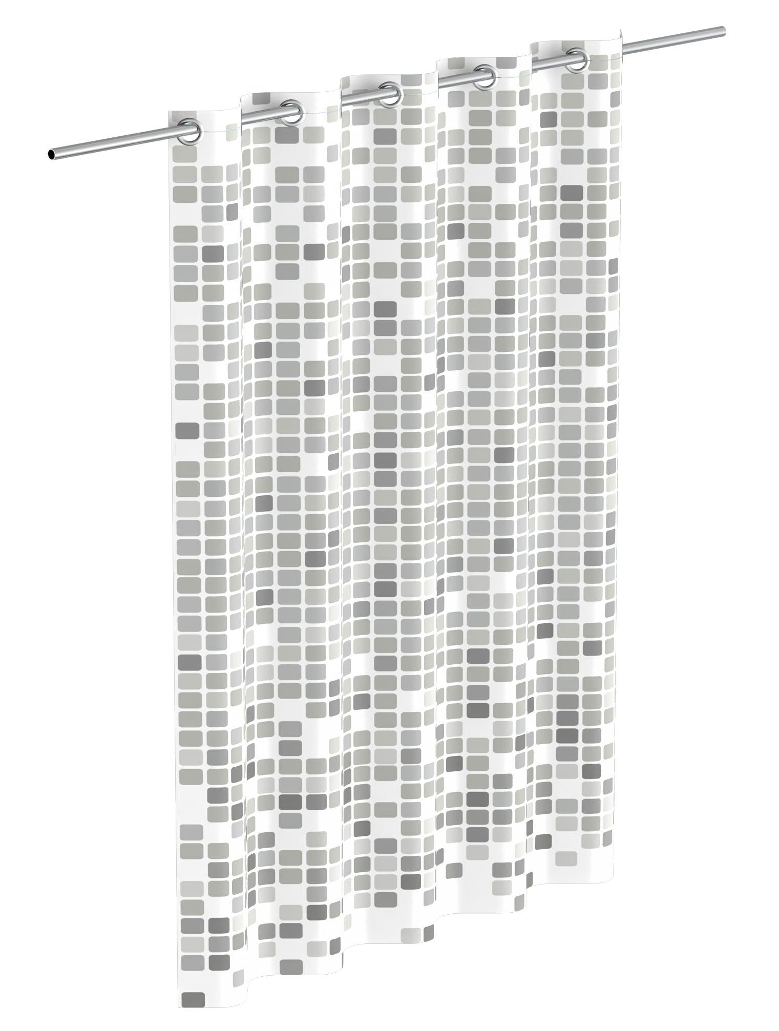 EiSl Eisl Duschvorhang mit Mosaic 200x180x0,2 cm Grau