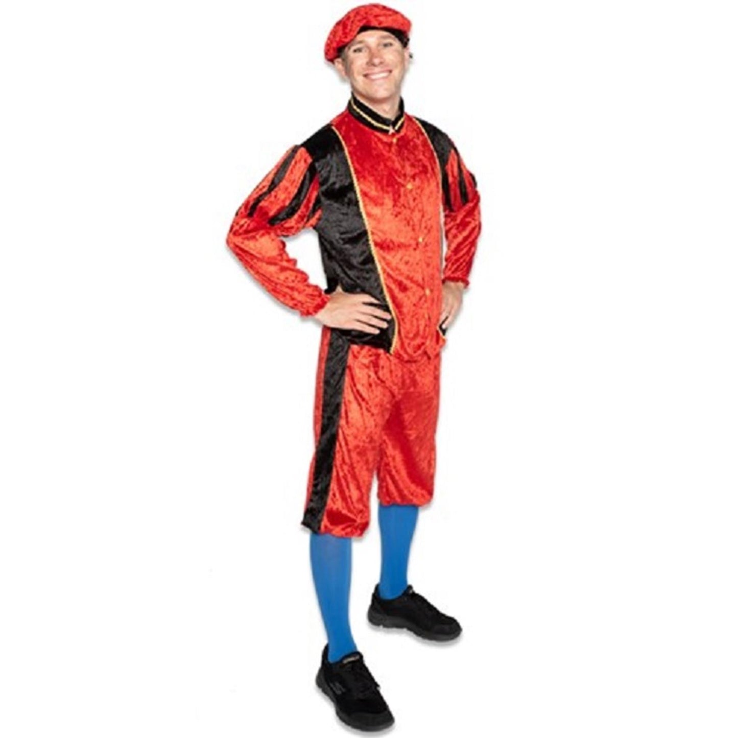 Haza Pete Anzug Erwachsene rot schwarz Größe L