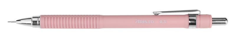 Aristo Aristo AR-85712 Fapled Bleistift Matt-Pink 0,5 Gummigriff, Metallclip