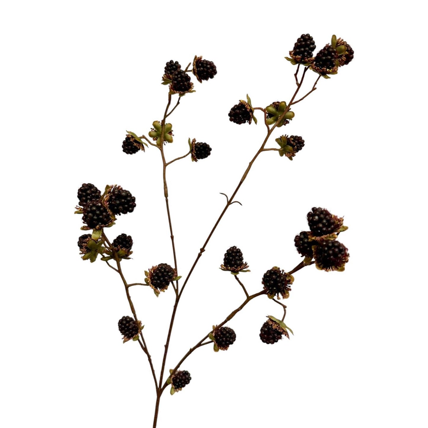 Roberts Collection künstlicher Zweig mit schwarzen Brombeeren, 76 cm