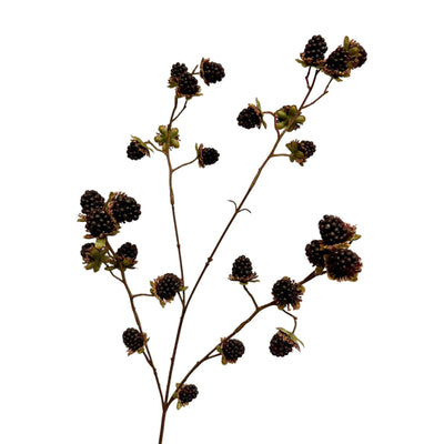 Roberts Collection künstlicher Zweig mit schwarzen Brombeeren, 76 cm