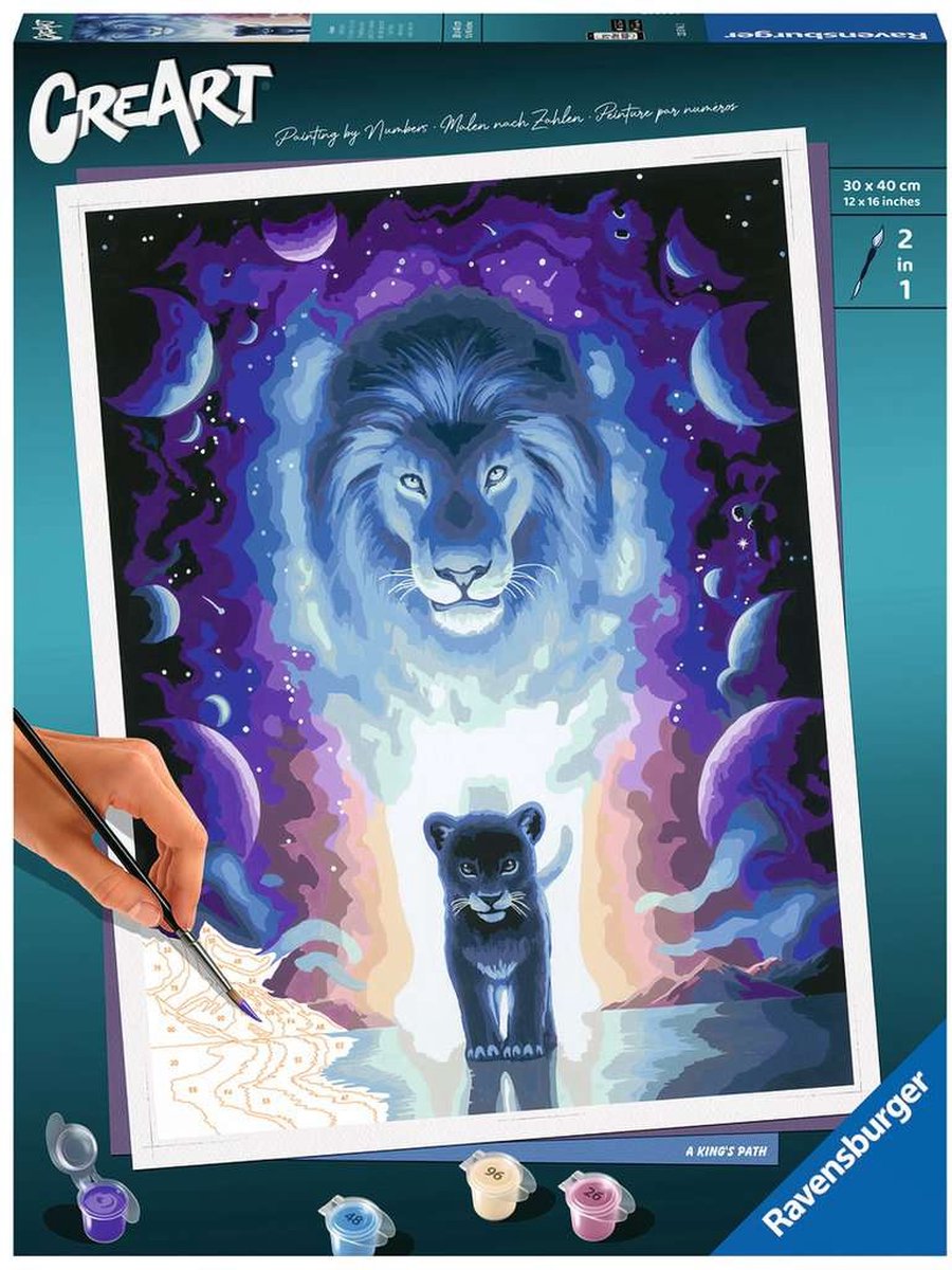 Ravensburger Kreart Gemälde bei Nummer Lion Jojoesart