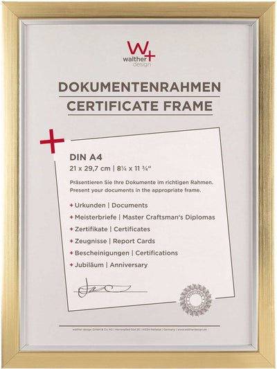 Walther beyond - Fotorahmen - Fotogröße 21x29,7 cm (Din A4) - Champagner