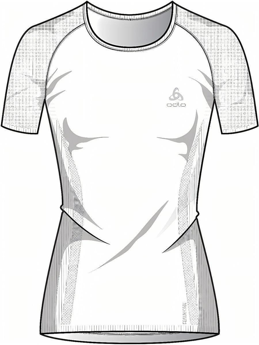 Odlo Sportshirt Performance X-Light Damen - Farbe Weiß - Größe XL