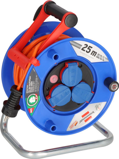 Brennerstuhl 1218740 Kabeltrommel 25 m orange Schukostecker
