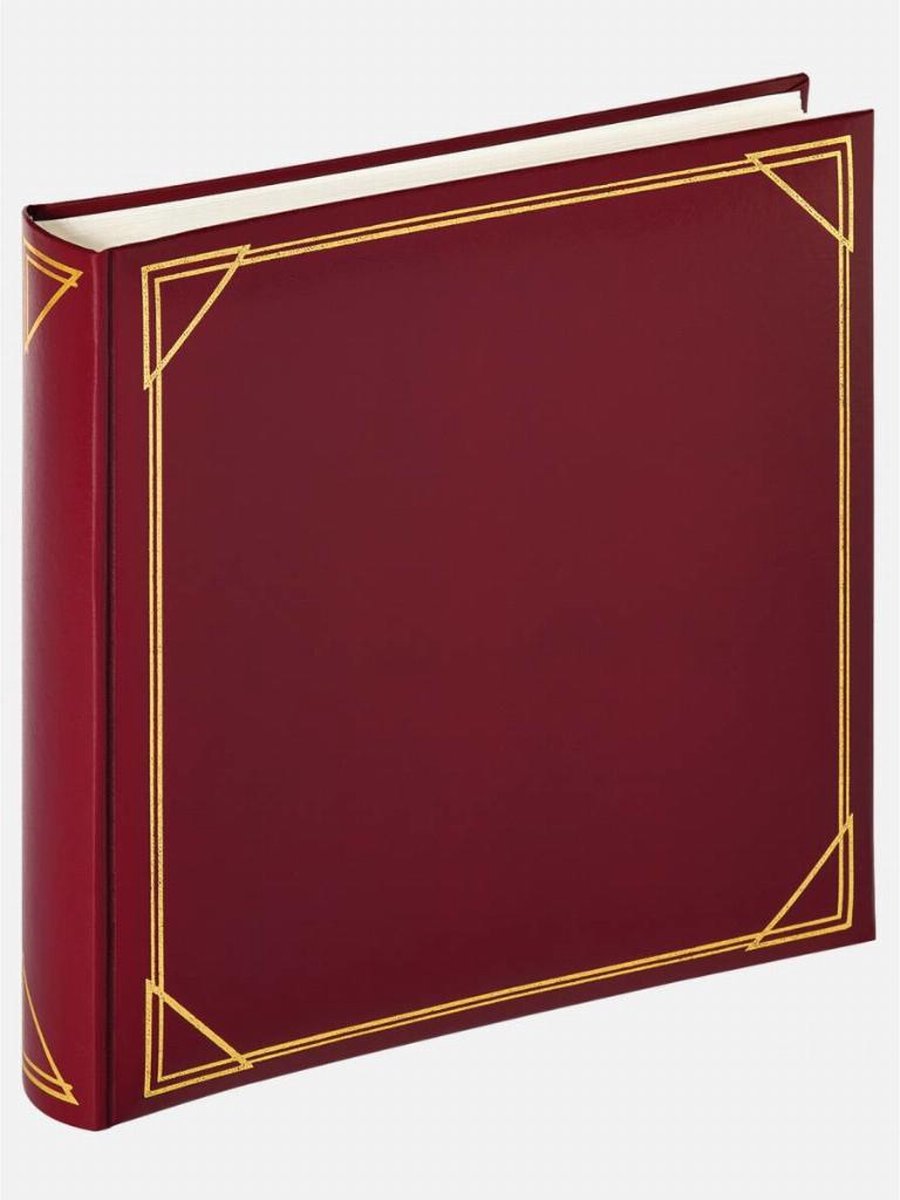 Walther MX-200-R Standard - klassisches Album - Format 30 x 30 cm - 100 weiße Seiten - rot