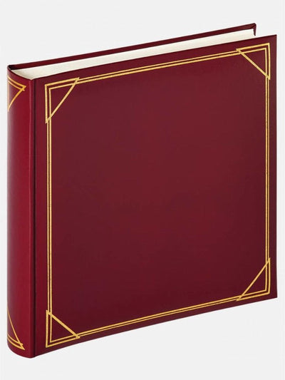 Walther MX-200-R Standard - klassisches Album - Format 30 x 30 cm - 100 weiße Seiten - rot