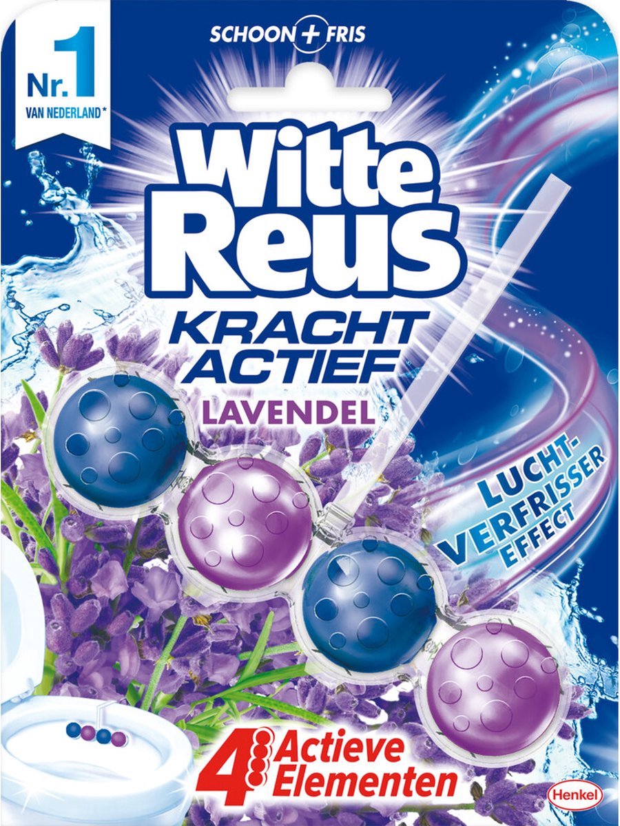Weißer Riesen-Toilettenblock Power Active Lavendel