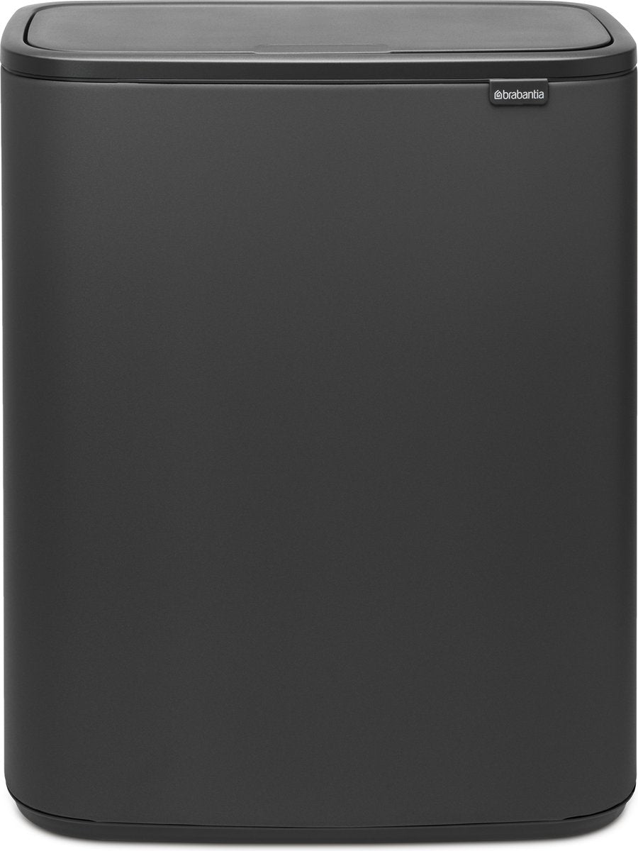 Brabantia Bo Touch Bin Abfallbehälter – 60 Liter – 1 Fach – Mineral Infinite Grey