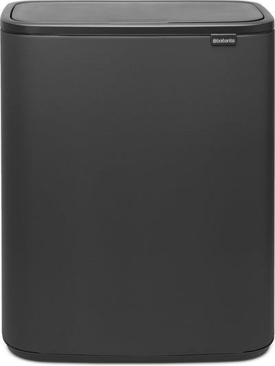 Brabantia Bo Touch Bin Abfallbehälter – 60 Liter – 1 Fach – Mineral Infinite Grey