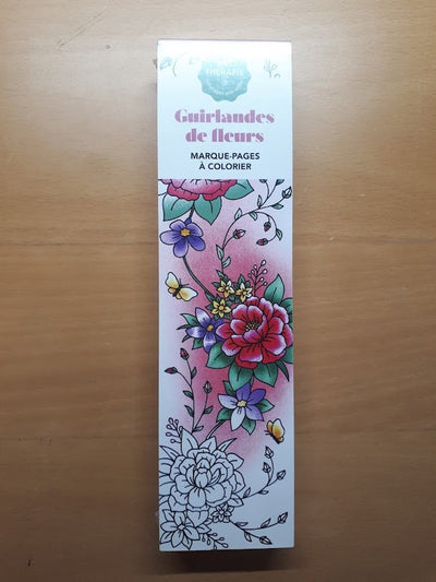 Hachette-Helden-Lesezeichen zum Ausmalen: Marque-Pages a Colorier – Guirlandes de Fleurs