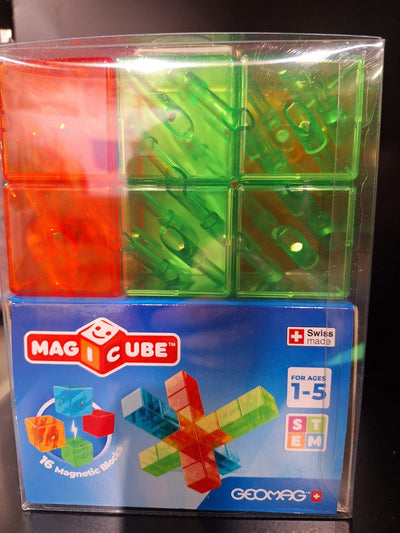 Geomag magicube recycling – magnetische Bausteine – 16-teilig – ab 1 Jahr