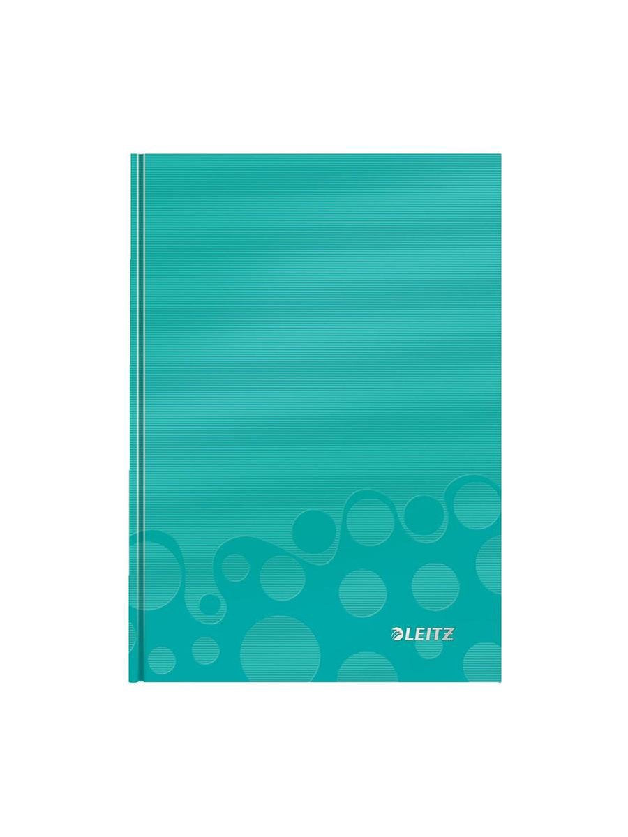 Leitz Wow Notizbuch, Größe 148 x 21 cm (A5), kariert, 5 mm, Eisblau