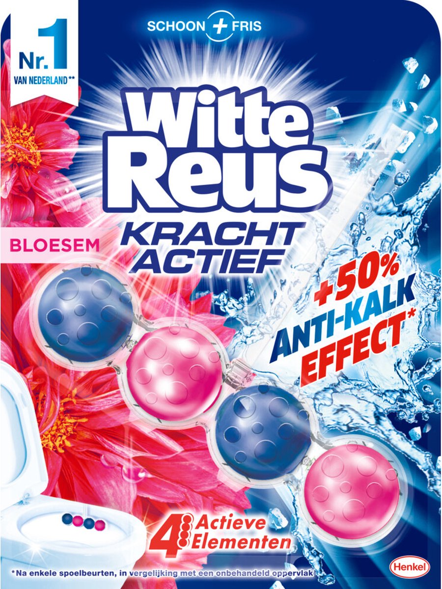 Weißer Riesen-Toilettenblock Power Active Blossom