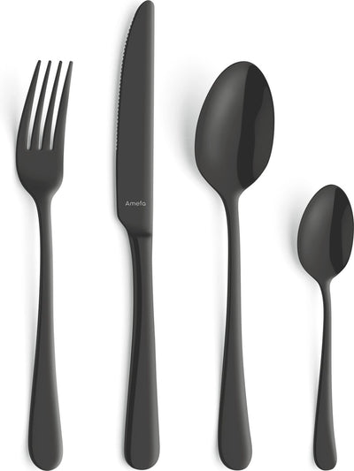 Amefa Austin Vintage - Besteckset - 24-teilig - 6 Personen - Schwarz