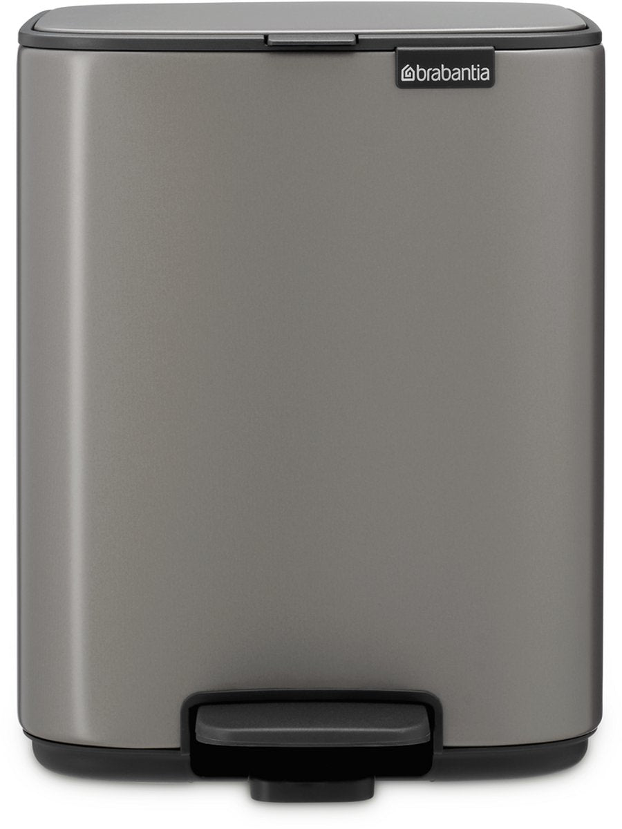 Brabantia Bo Treteimer – 7 Liter – Badezimmer – Platin