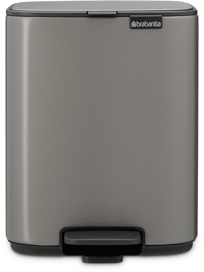Brabantia Bo Treteimer – 7 Liter – Badezimmer – Platin