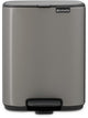 Brabantia Bo Treteimer – 7 Liter – Badezimmer – Platin
