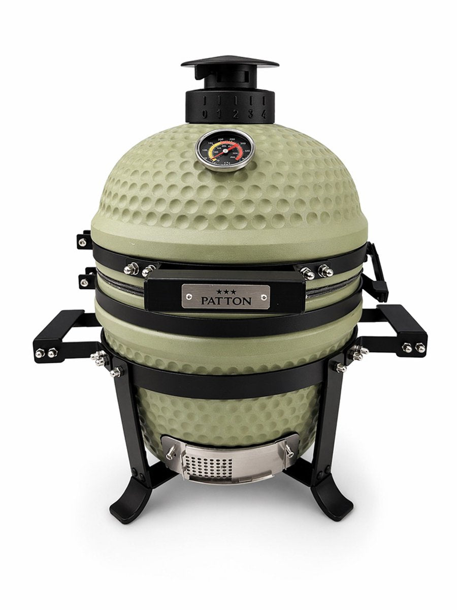 Patton Premium Mini 13 Kamado – Gitter ø27 cm – olivgrün