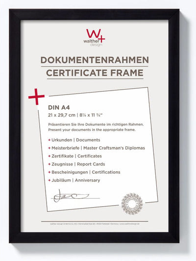 Walther Construction - Fotorahmen - Fotogröße 21x29,7 cm (Din A4) - Schwarz