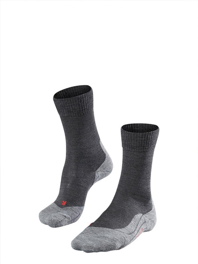 Falke TK5 Anti-Blister Wandersocken aus dünnem Woll-Funktionsmaterial Herren grau - Größe 44-45