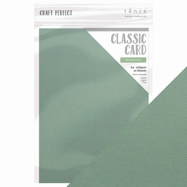 Craft Perfect von Tonic Studios Craft Perfect • Frühlingswiesen-Klassikerkarte, Meersalzgrün