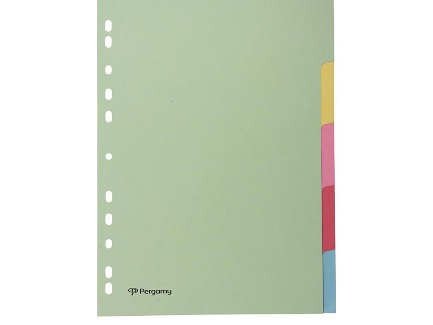 Pergamie-Registerkarten, A4, Pastellkarton, 5 Register
