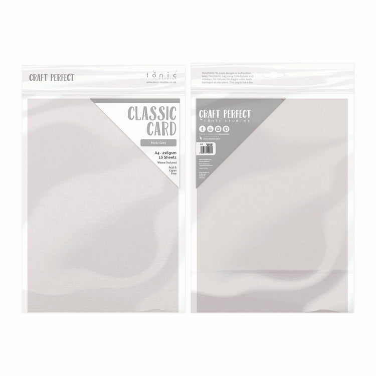 Craft Perfect von Tonic Studios Craft Perfect • Klassischer A4-Karton, 10 Stück, Nebelgrau