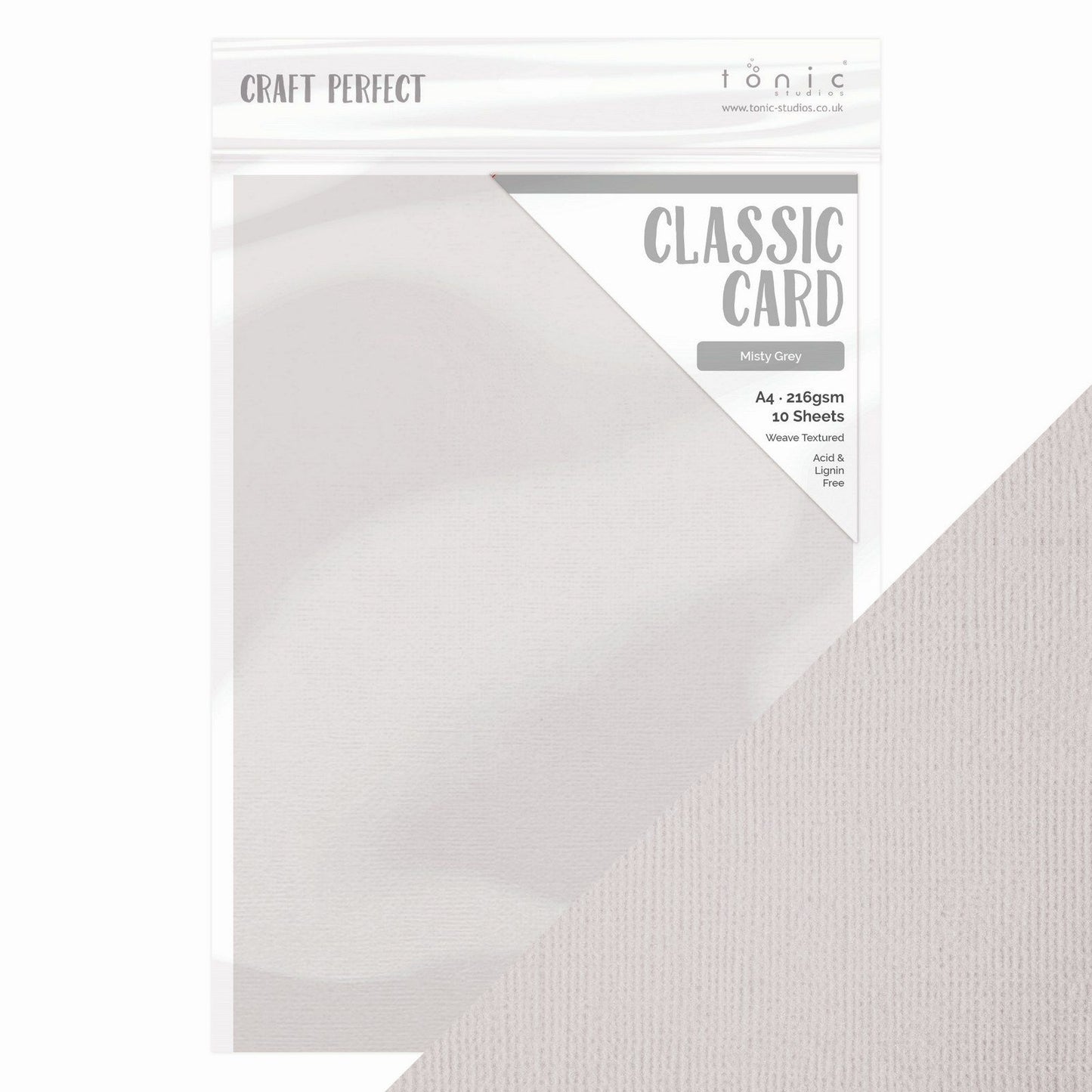 Craft Perfect von Tonic Studios Craft Perfect • Klassischer A4-Karton, 10 Stück, Nebelgrau