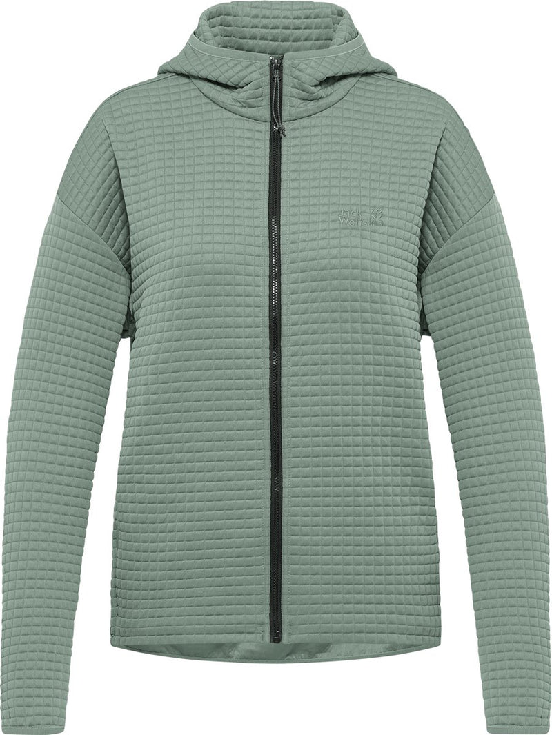 Jack Wolfskin Mogari Hooded FZ W Damen Outdoorjacke – Green Zinnia