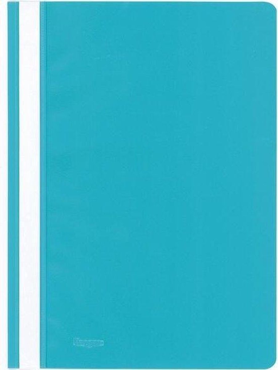 Kangaro Quick-Fix-Ordner – A4 – PP – Türkis – Schrumpfung von 25 Stück – K-22049