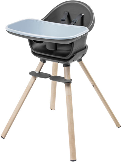 Maxi-Cosi Moa 4-in-1 mitwachsender Hochstuhl – 6 Monate–7 Jahre (0–25 kg) – Beyond Graphite – Kleinkindhocker und ein kleiner Schreibtisch mit Stuhl