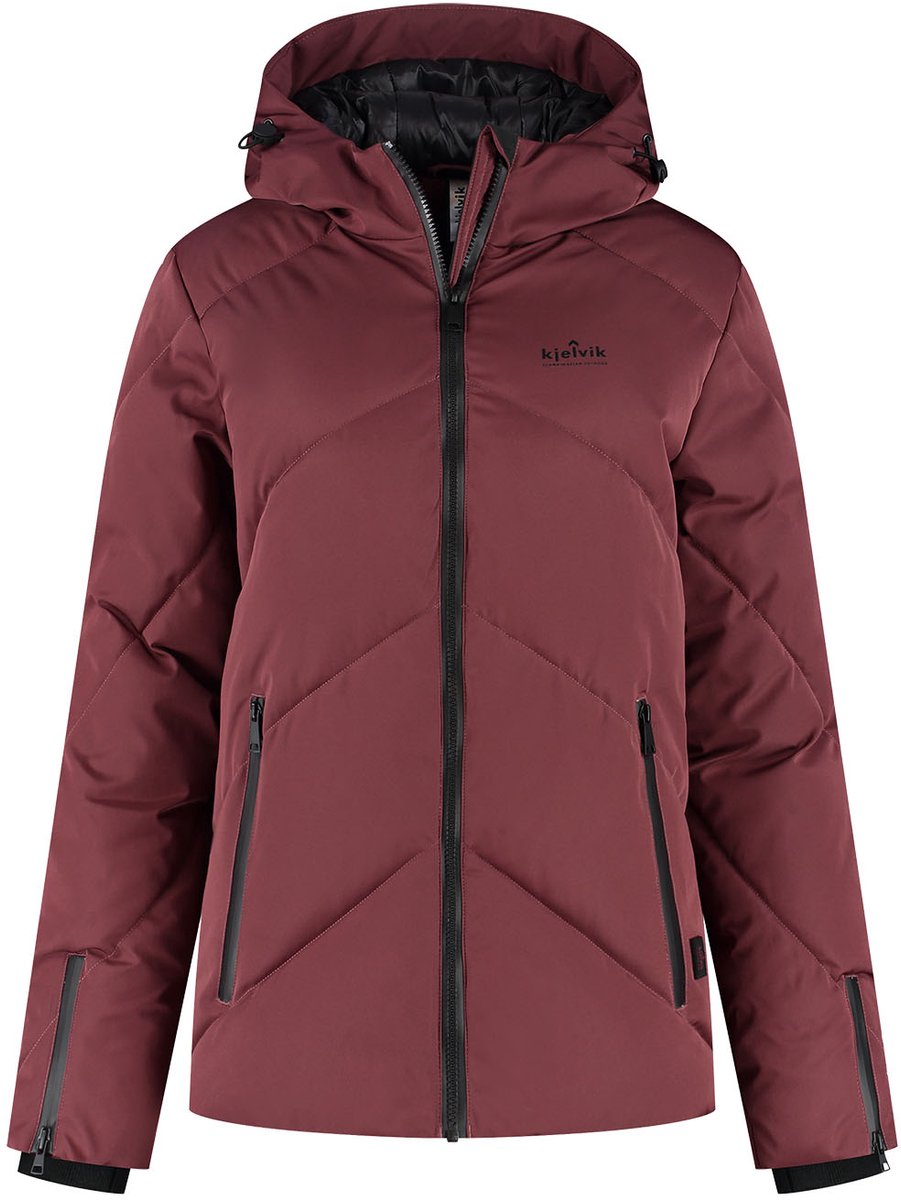 Kjelvik Sue Damen-Outdoorjacke – Burgunderrot