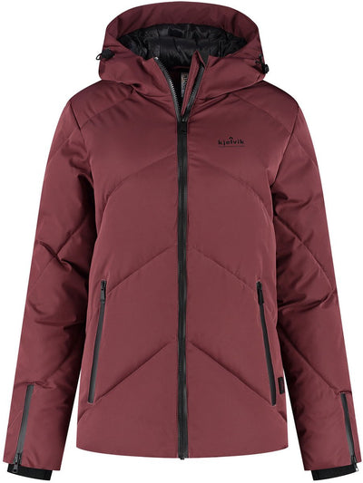 Kjelvik Sue Damen-Outdoorjacke – Burgunderrot
