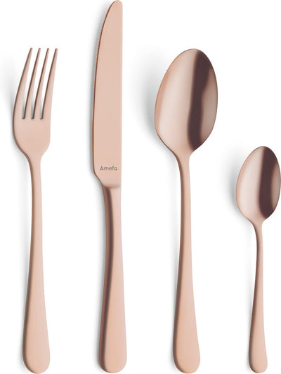 Amefa Austin Vintage – Besteckset – 24-teilig – 6 Personen – Kupfer