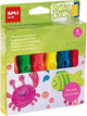 Apli Kinder-Farbtuben mit Pinsel | 6 fluoreszierende Farben