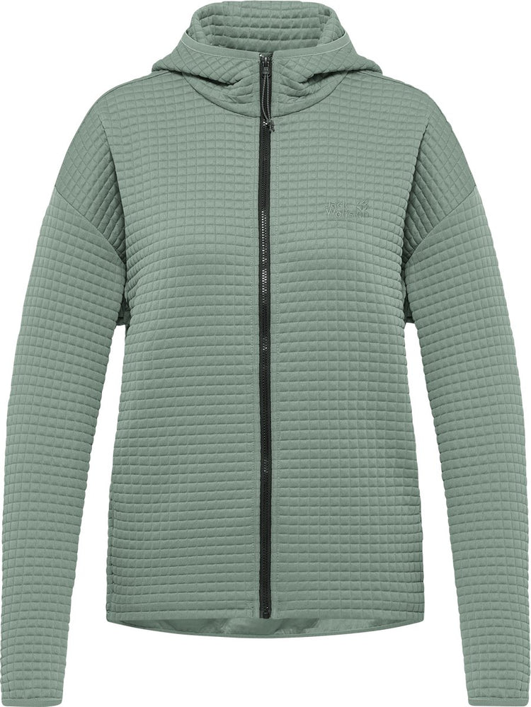 Jack Wolfskin Mogari Hooded FZ W Damen Outdoorjacke – Green Zinnia