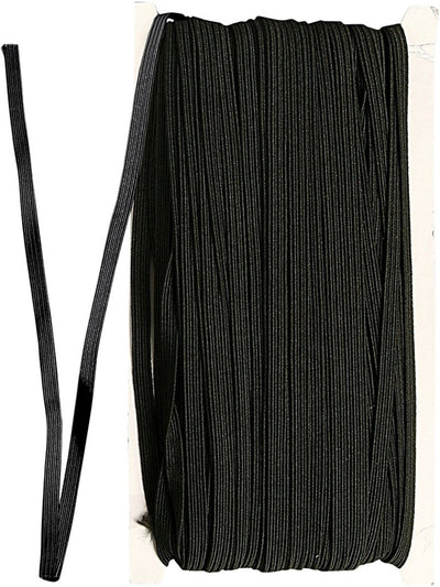 Kreativfirma elastische Dicke 6 mm schwarz, 50m