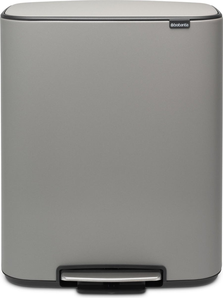 Brabantia Bo Abfallbehälter – 60 Liter – 1 Fach – Mineralbetongrau