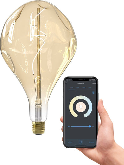 Calex evo xxl intelligente LED-Lampe – E27 – intelligente Lichtquelle – Gold – dimmbar – warmweißes Licht – 6 W