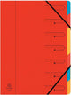 Exacompta Sortiermappe 7-teilig rot