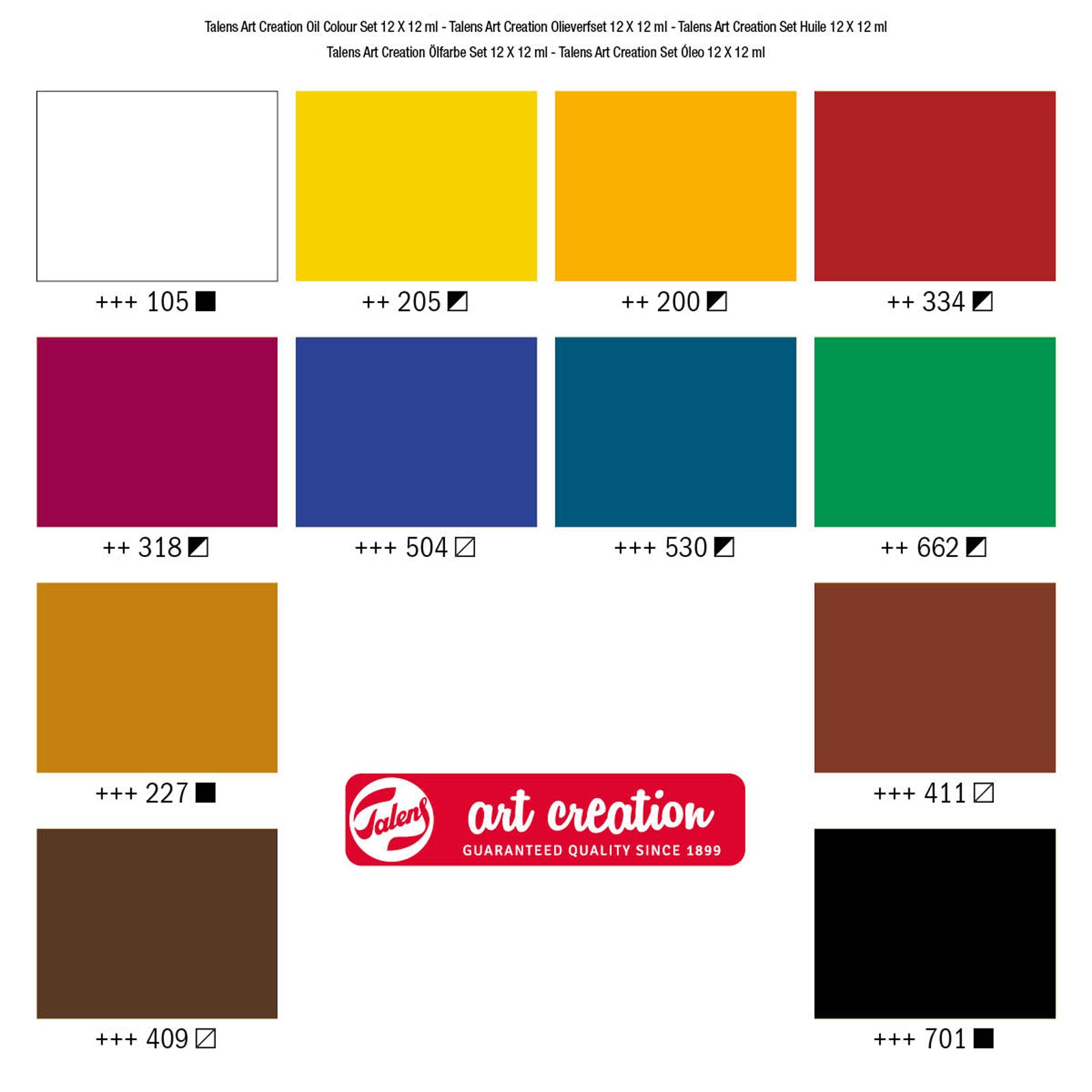Talens Art Creation • Ölfarben-Set 12 x 12 ml