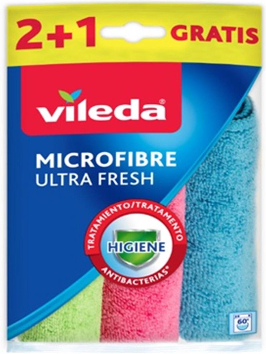 Vileda – Mikrofasertuch Ultra Fresh – antibakteriell – 3 Stück