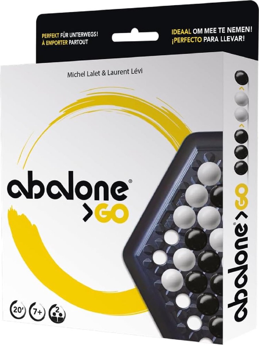 Asmodee Abalone Go Reisespiel – 2 Spieler – Strategiespiel