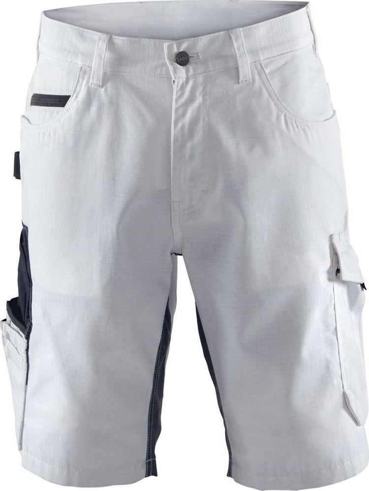 Blåkläder Blaklader 1094 Malershorts mit Stretch, weiß, dunkelgrau, C54