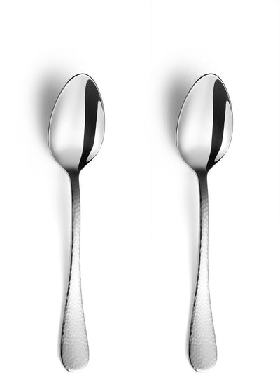 Amefa Sierra – 2-teiliges Dessertlöffel-Set – Hochglanz – Silber