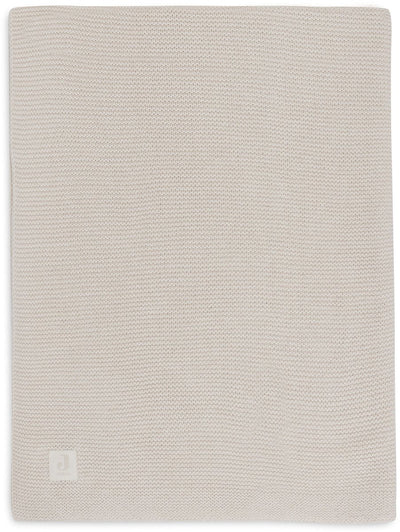 Jollein Babydecke für Kinderbett – 100 x 150 cm – Grundstrick – Haferflocken